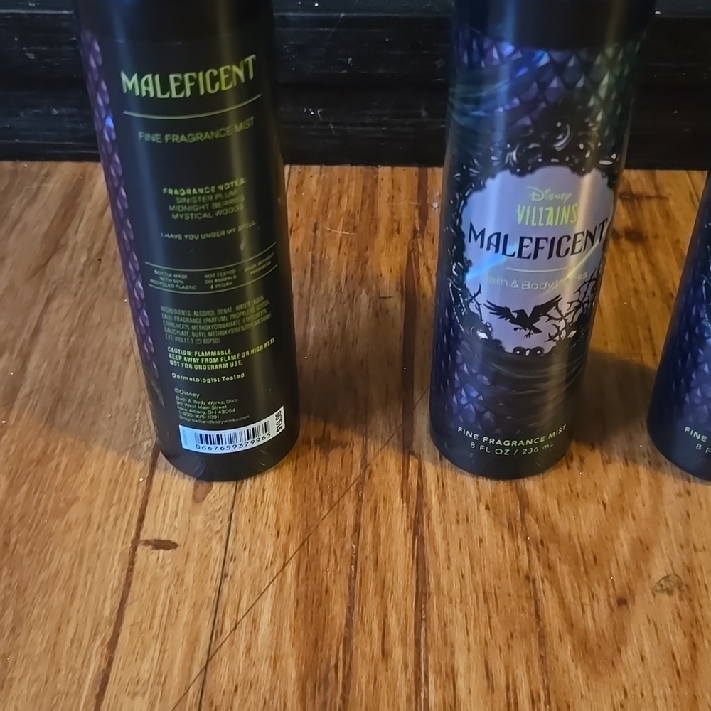 Bath & Body Works Maleficent Dark Floral Purple & Black Body Spray (Set of 3) - Picture 3 of 3